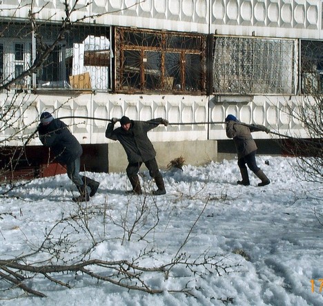 Бурлаки в Омске