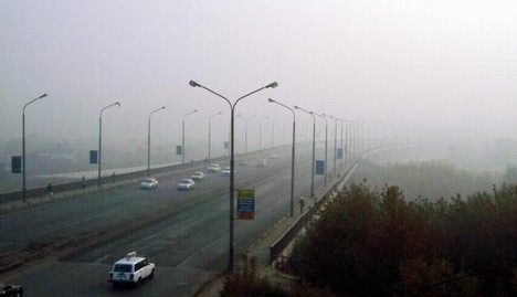 Омск угорает