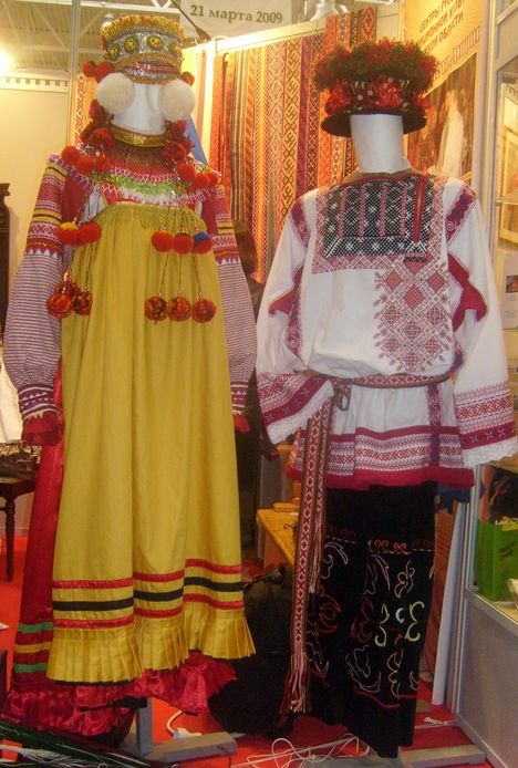 Старинный московский свадебный костюм