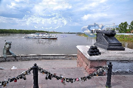 Пушечка стреляла.