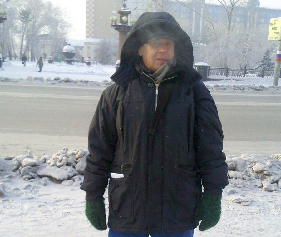 Валентин Кузнецов на «Ледяном марше свободы» 12 декабря 2012 года в Омске