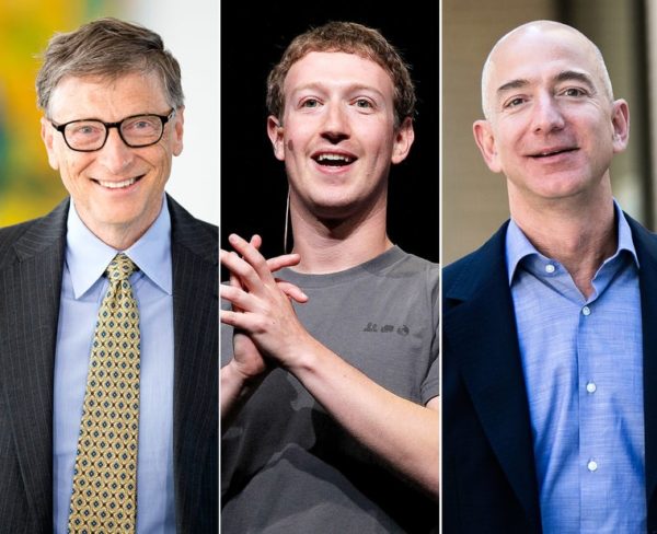 Гейтс, Цукерберг и Безос